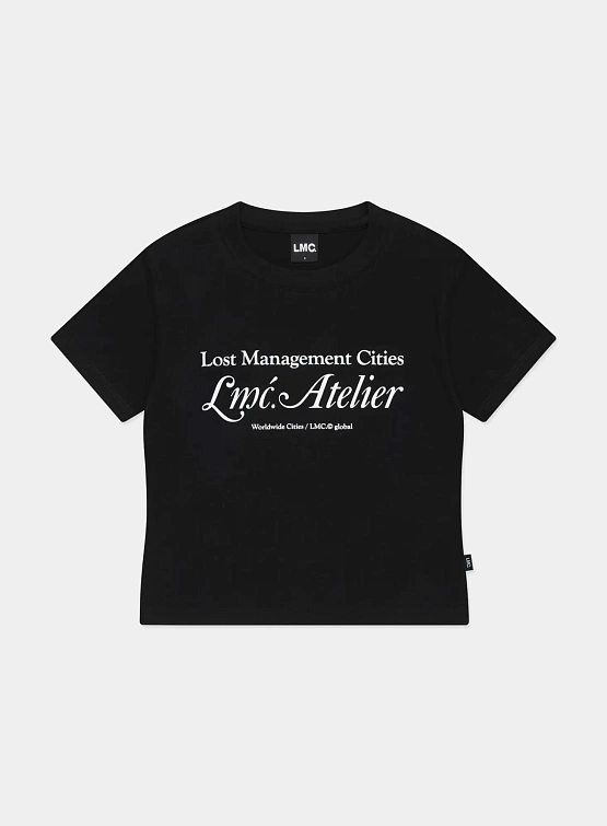 Женская футболка LMC WM Atelier Slim Cropped Black
