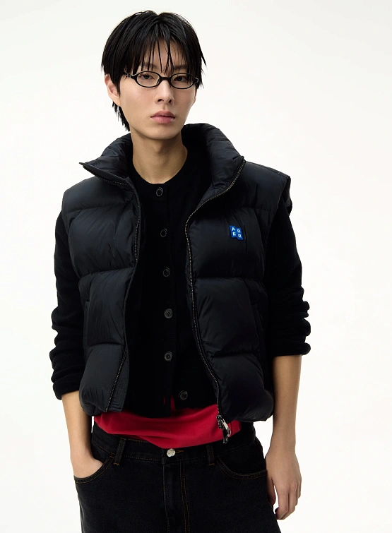 Жилет ADERERROR Sig BL Tag Puffer Vest 01 Black