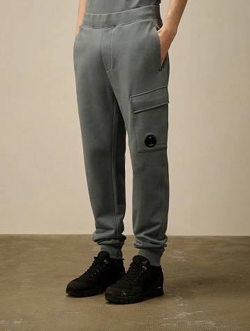 Брюки C.P. Company Diagonal Raised Fleece Lens Stormy Weather