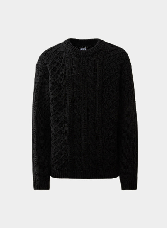 Свитер C.P. Company Lambswool Crewneck Logo Black