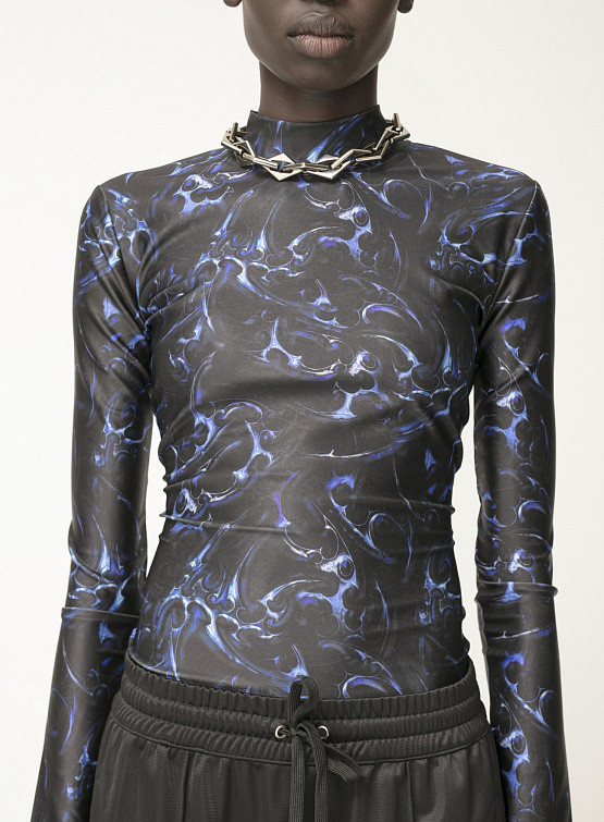 Женский лонгслив Han Kjøbenhavn Chrome Tribal Stretch Silver