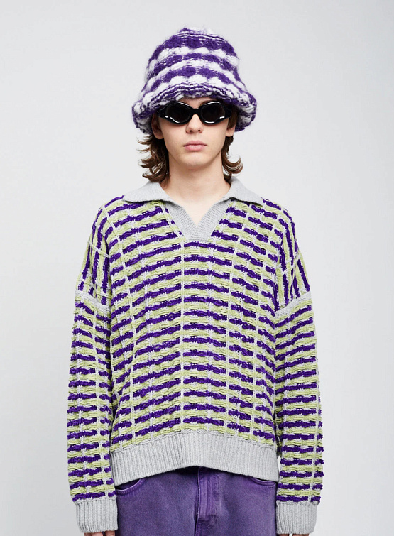 Свитер BONSAI Knit Polo Ovesize Fit Multicolour