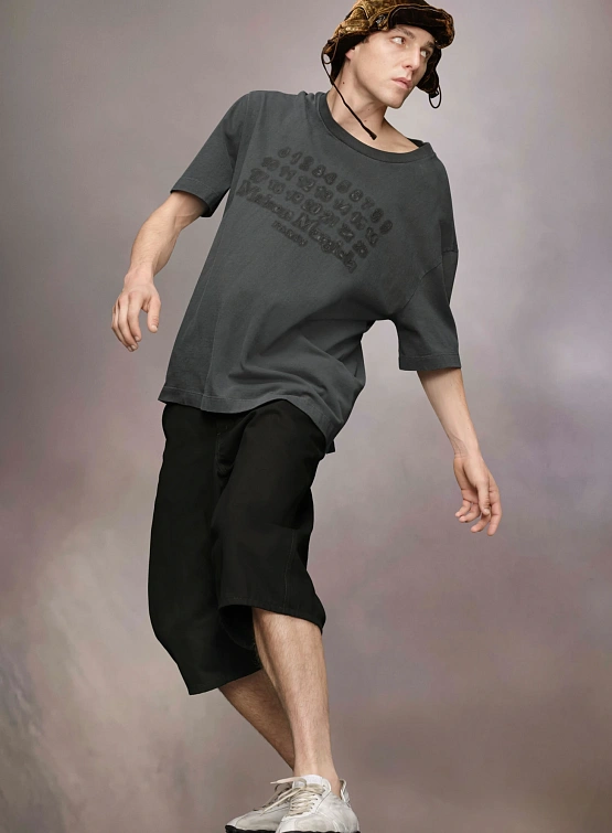 Футболка Maison Margiela Embroidered Logo Black