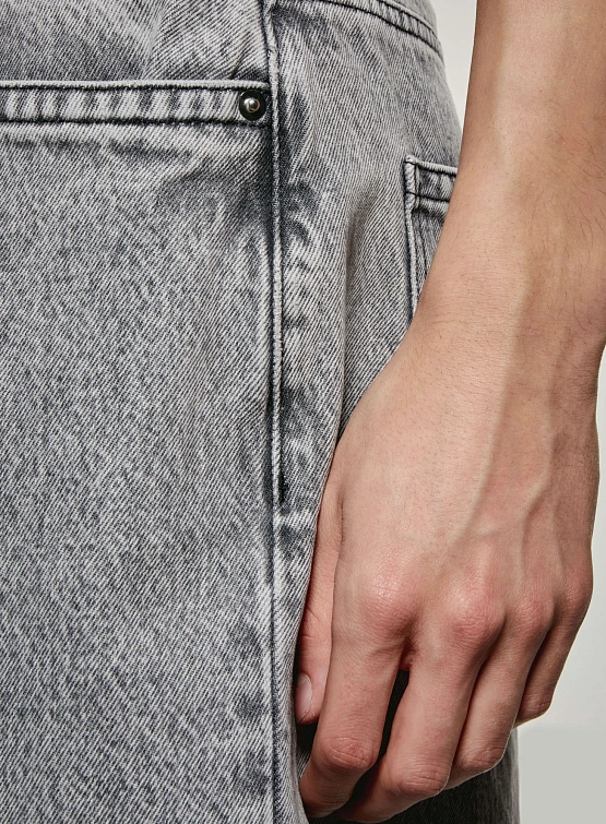 Джинсы MKI MIYUKI ZOKU Denim Wide Leg Washed Black