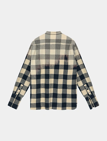 Рубашка 424 Tunic Tea Check Bleached And Dying