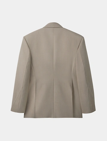 Пиджак Recto Signature Hourglass Double Breasted Sepia Beige