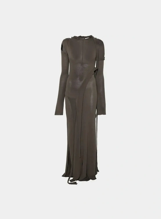 Женское Платье Ottolinger Deconstructed Longsleeve Maxi Green