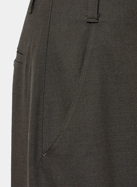 Брюки AMOMENTO Wool Wide Pants Dark Brown