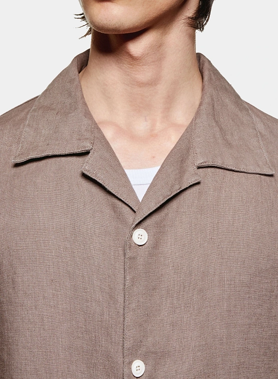 Рубашка MKI MIYUKI ZOKU Linen Vacation Mushroom