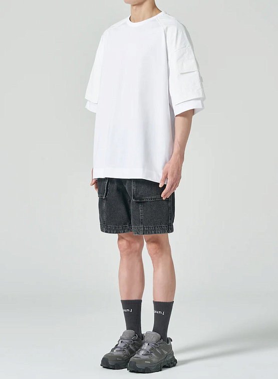Футболка JUUN.J Layered Detail T-Shirt White