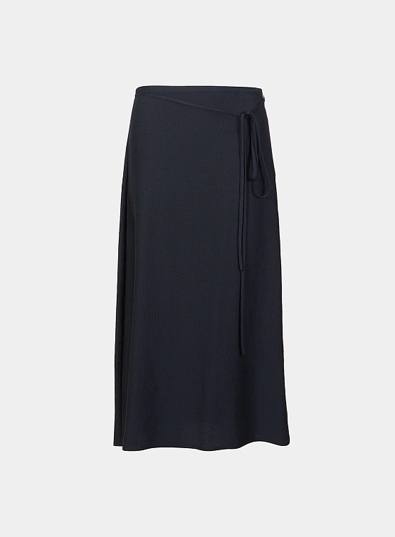 Женская юбка LE17SEPTEMBRE Crinkled Fluid Skirt Navy