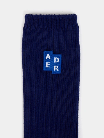 Носки ADERERROR Sig; BL Tag Socks 01 Navy