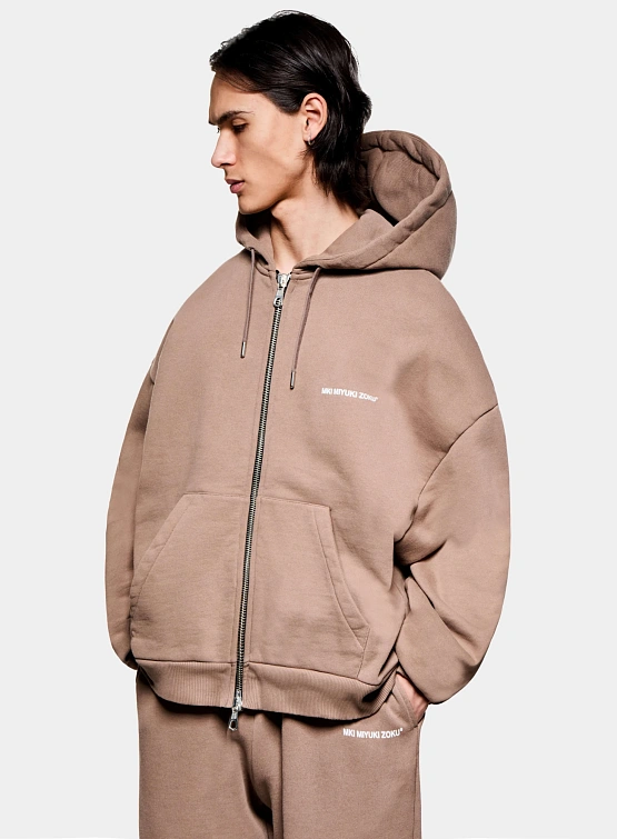 Зип-худи MKI MIYUKI ZOKU Uniform Zip Hoody Mushroom