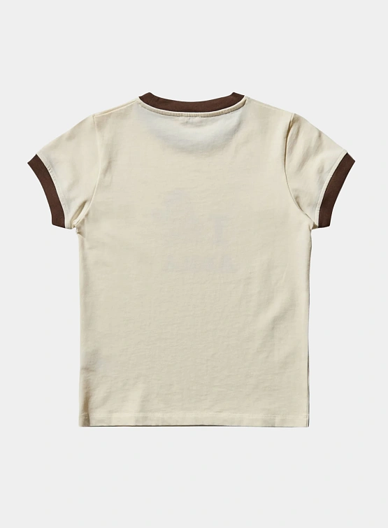 Женская футболка ABRA I Love Mini Beige