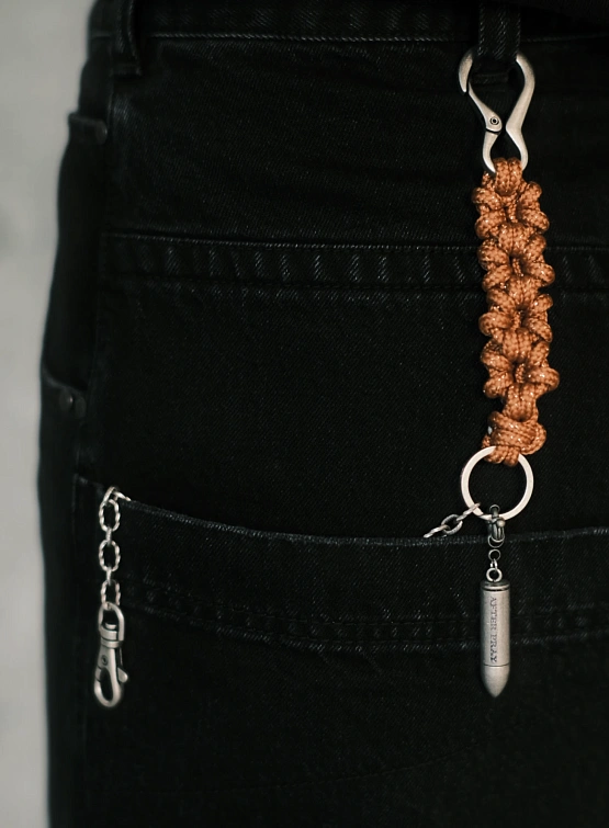 Брелок AFTER PRAY Flower Rope Chain Keyring Tangerine
