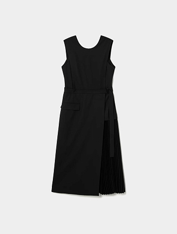 Женское платье JUUN.J Pleated Round Neck Dress Black