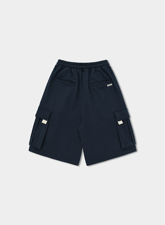 Шорты ANGLAN Webbing Sweat Cargo Half Pants Navy