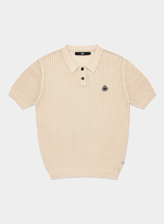 Рубашка LMC Mesh Knit Polo Shirt Ivory