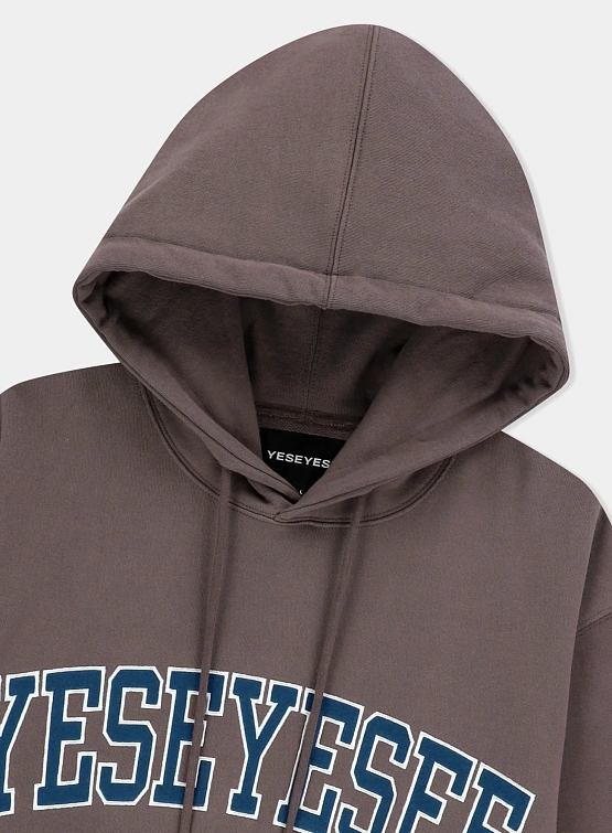 Худи YESEYESEE Arch Logo Hoodie Cocoa