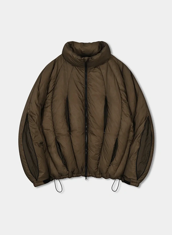 Пуховик ANGLAN Iconic Balloon Incision Down Brown