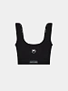 Бра Marine Serre Moon Logo Stretched Jersey Sport Bra Black