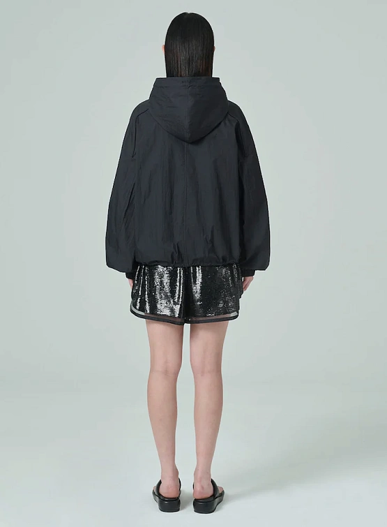 Женская ветровка JUUN.J Airy Hooded Zip-Up Jumper Black