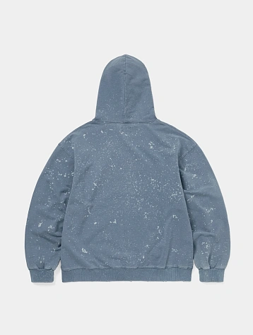 Зип-Худи thisisneverthat Indigo Dyed Zip Up Washed Blue