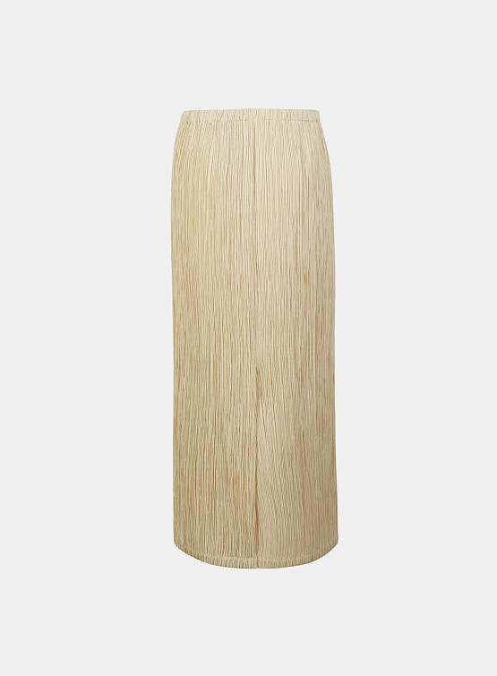 Женская юбка LE17SEPTEMBRE Pleated Midi Skirt Beige
