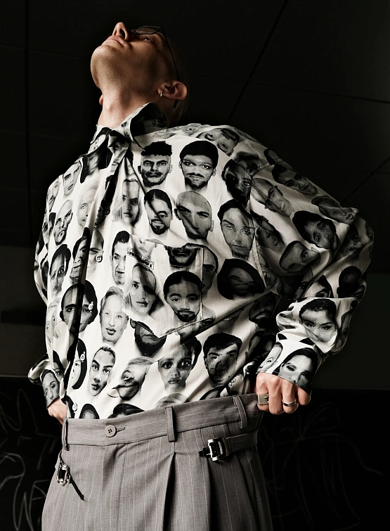 Рубашка Magliano Finalists Twisted Black/White