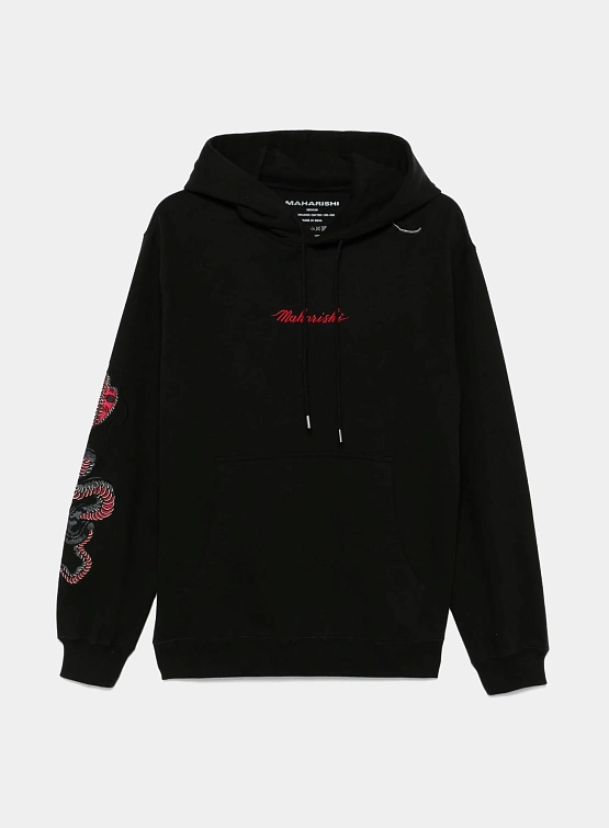 Худи MAHARISHI 6010 Cobra Organic Hooded Sweat Black