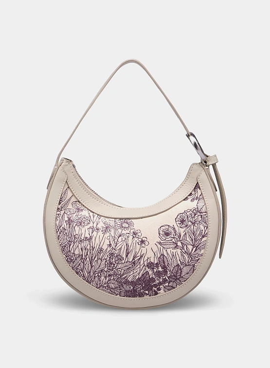 Сумка Marine Serre Regenerated Tote Bags Eclips Mini Ecru