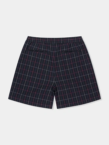 Шорты YESEYESEE Crinkled Fabric Check Black