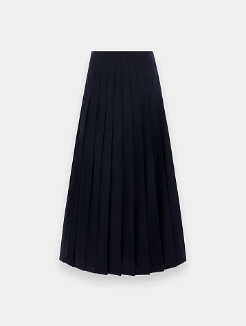 Женская юбка UNDERCOVER Cotton Gabber Pleated Skirt Navy