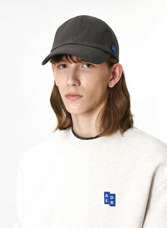 Кепка ADERERROR Sig; BL Tag Cap 03 Charcoal