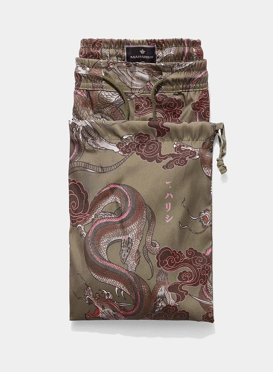 Плавки MAHARISHI 1549 Dragon Swim Shorts Olive