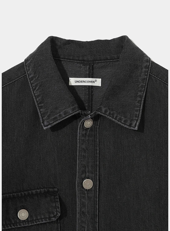Рубашка UNDERCOVER Cotton Denim Patch Pockets Charcoal