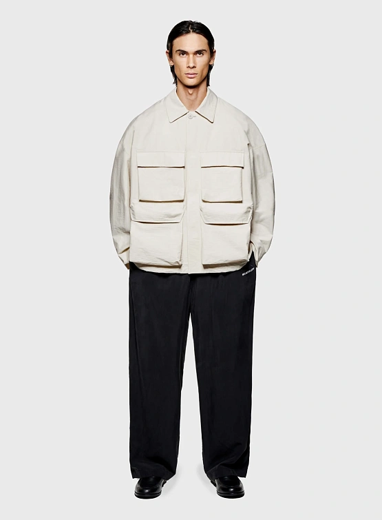 Ветровка MKI MIYUKI ZOKU Washed Cotton Nylon Box Bone