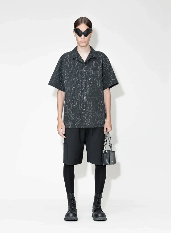 Шорты Han Kjøbenhavn Wool Elasticated Wide Leg Black