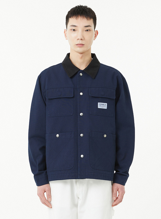 Овершот LMC Washed Canvas Work Jacket Navy Овершоты в Овершот LMC Washed Canvas Work Jacket Navy Овершоты в