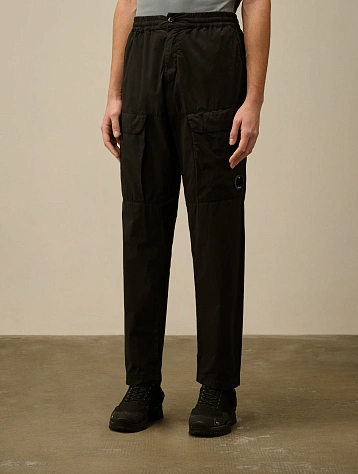 Брюки C.P. Company 50 Fili Stretch Loose Cargo Black