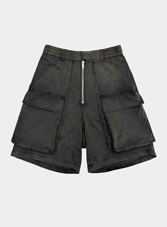 Шорты ARNODEFRANCE Rave Cargo Washed Black