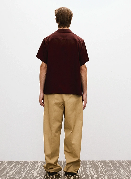 Рубашка Recto Camp Collar Western Club Wine