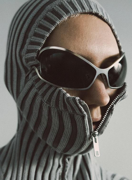 Кардиган LUEDER Healer Knit Zip Jacket Silver Grey