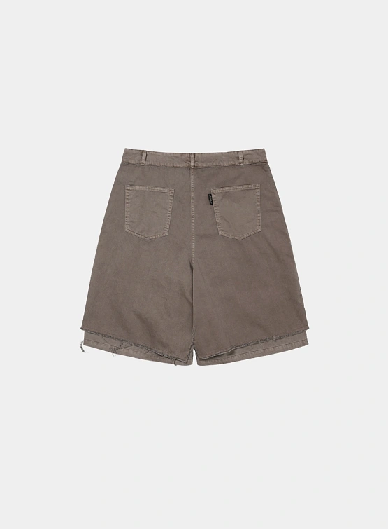 Шорты AJOBYAJO Washed Layered Skirt Brown