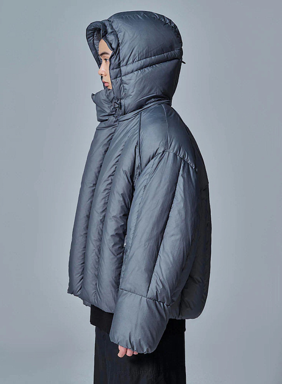 Пуховик JUUN.J Vertical Paneled Goose Down Grey