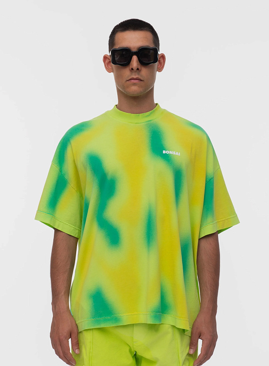 Футболка BONSAI Spray Dyed Oversize Tee Spray1