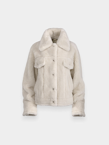 Женская куртка из шерсти System Tumble Fur Beige