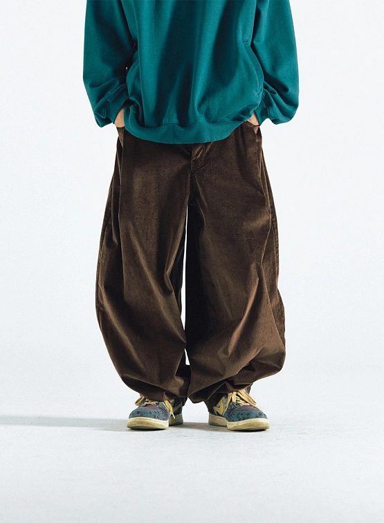 Брюки ANGLAN Corduroy Balloon Brown