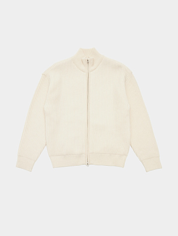 Кардиган AMOMENTO Full Needle Blouson Ecru