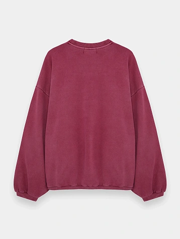 Свитшот ANGLAN Reversible Pigment Two Layer Washed Red